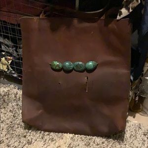 Leather buckle purse